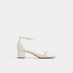 Aldo Cream Block Heel Sandals